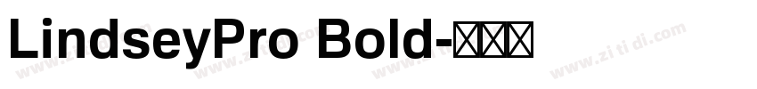 LindseyPro Bold字体转换